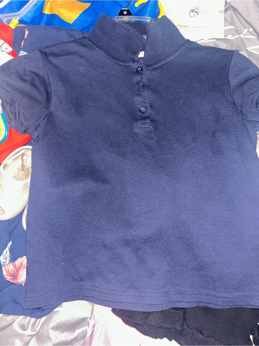 2 For $5 U.S. Polo Assn. Navy Blue Short Sleeve Kids Polo